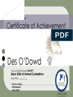 Certificate of Achievement