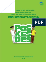 Petunjuk Teknis Pengembangan Poskesdes