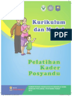 Kurikulum dan Modul Pelatihan Kader Posyandu