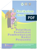 Modul Pelatihan Fasilitator Kader Posyandu