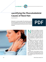 Identifying The Musculoskeletal Causes of Neck Pain