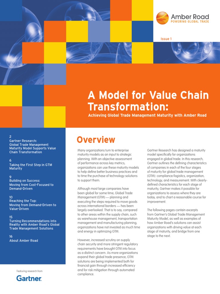 Gartner Newsletter Amber Road Issue 1 120518 PDF PDF Supply Chain