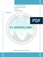 El Sindicalismo Trabajo Segundo Parcial PDF