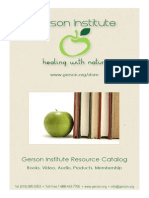 Gerson Institute Book Catalog 2013