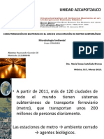 Caracterización de Bacterias en El Aire en Una Estación de Metro