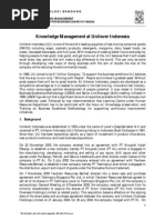 Download Knowledge Management at Unilever Indonesia by Harris Saragih SN244339736 doc pdf