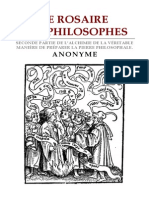 Anonyme - Le Rosaire Des Philosophes PDF