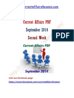 Sep 2014 Current Affairs 2nd Week-22