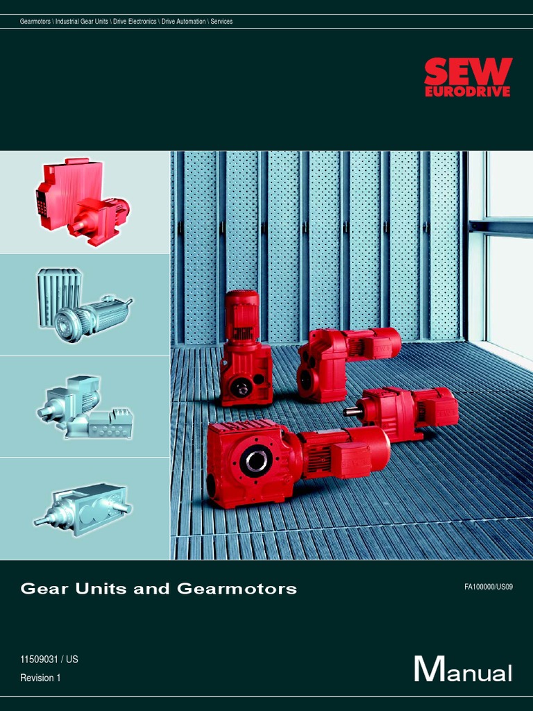 Rev1 Sew Gear Motor, PDF, Electric Motor