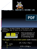 Newton's Second Law Examples Solving Two-Body Problems