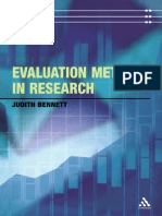 Evaluation Methods in Research