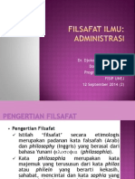 Filsafat Ilmu Administrasi