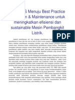 PT. PJBS Menuju Best Practice Operation & Maintenance Untuk Meningkatkan Efisiensi Dan Sustainable Mesin Pembangkit Listrik