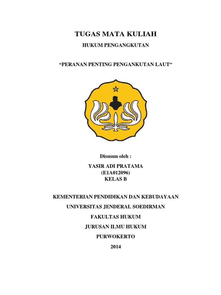 Tugas Makalah Pengangkutan Laut Scribd Docx