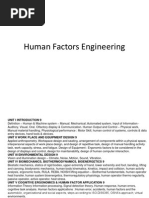 Human Factors Engineering