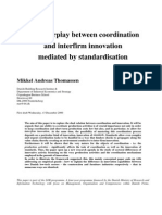 The Interplay Between Coordination and Interfirm Innovation Mediated by Standardisation