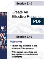 Create an Effective Resume PowerPoint