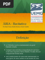 Aria recitativo - historia da musica - uemg 2014.ppsx