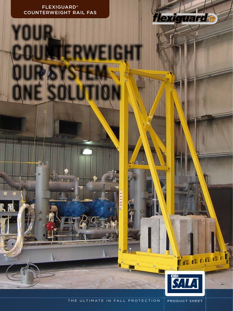 FlexiGuard Counterweight Rail Fall Arrest System (FAS) Product