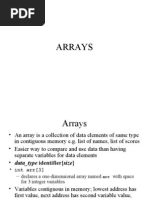 An Array Is A Collection of Data Elements of