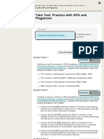 Take Test_ Practice With APA and Plagiarism