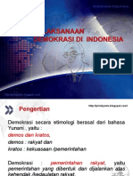 Pelaksanaan Demokrasi Di Indonesia