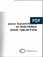 Baudrilhar, Jean - Sistema Dos Objetos PDF