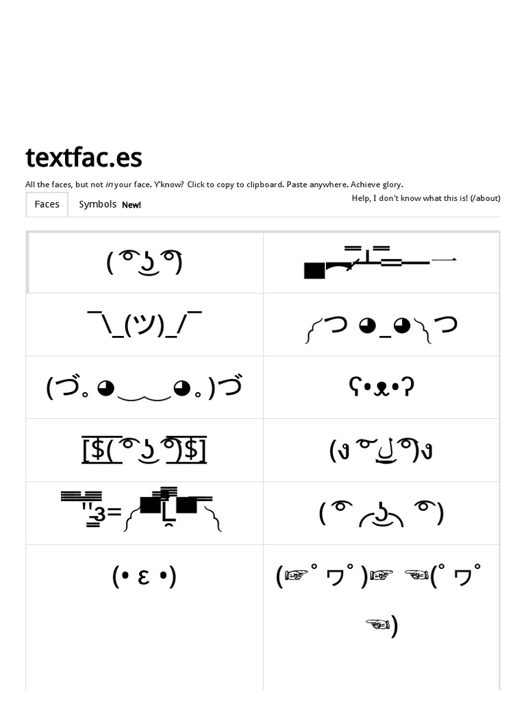 Text faces unicode text face list.pdf