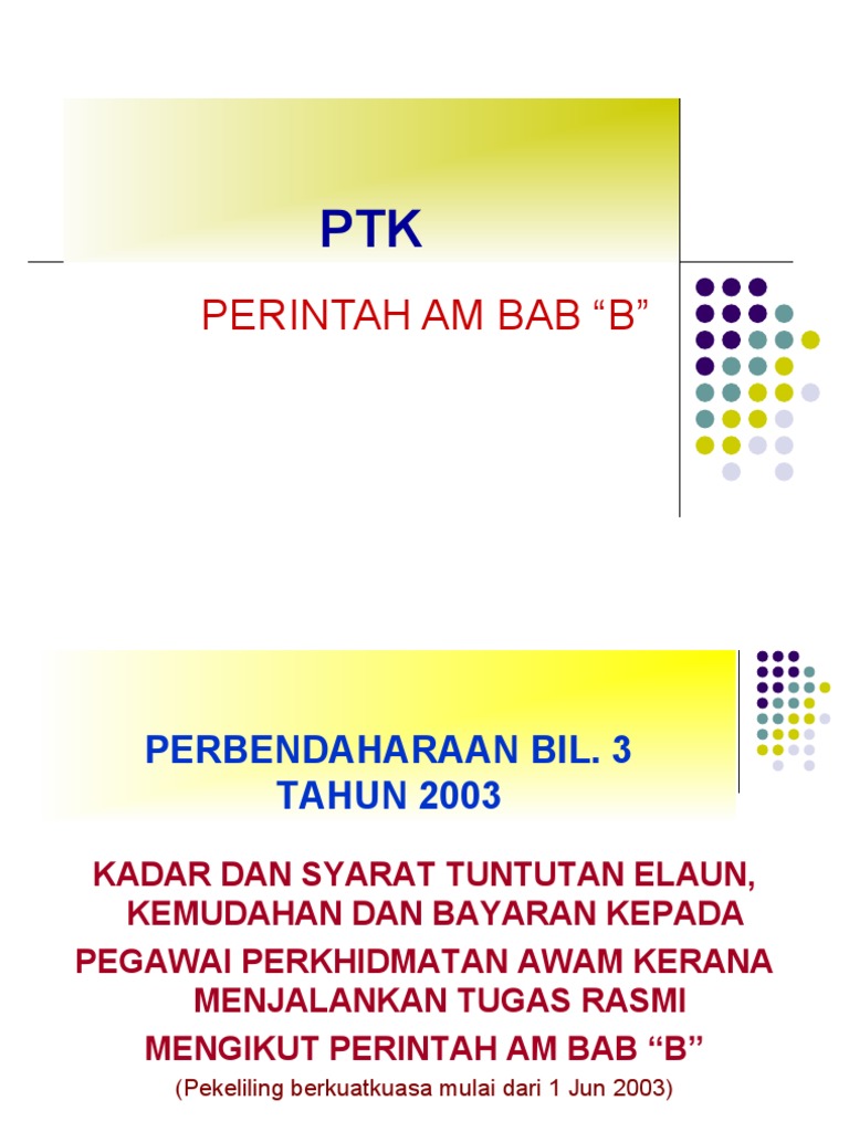 Perintah Am Bab B | PDF
