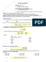 Fórmulas - Binômio de Newton.docx