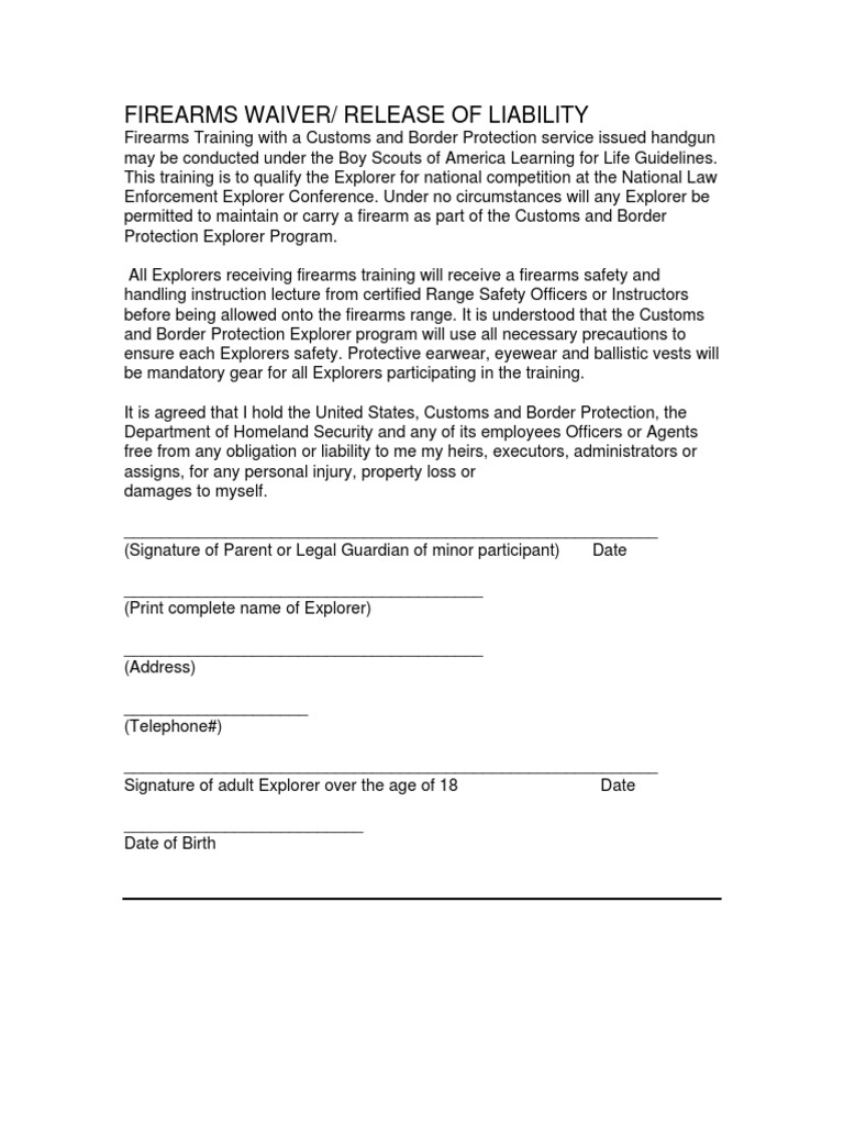 Firearmswaiver | PDF | Social Science