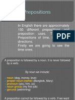 Prepositions of Time