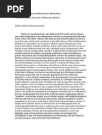 Contemporary Research on Shamanism