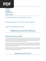 Blueberries and Your Memory: How Blueberries Can Help