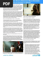 Download Making Malaria Medicines More Affordable in Uganda by UNICEF Uganda SN24443443 doc pdf