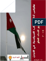 The General measure for public performance for the political parties in Jordan -2014