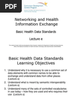 09- Networking and Health Information Exchange- Unit 4- Basic Health Data Standards- Lecture E