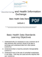 09- Networking and Health Information Exchange- Unit 4- Basic Health Data Standards- Lecture C