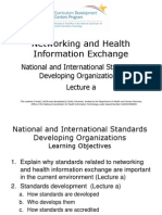 09- Networking and Health Information Exchange- Unit 3- National and International Standards Developing Organizations- Lecture A