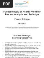 10- Fundamentals of Health Workflow Process Analysis and Redesign- Unit 6- Process Redesign- lecture C