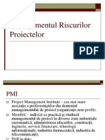 Managementul Riscurilor Proiectelor - PMIs PMBOK