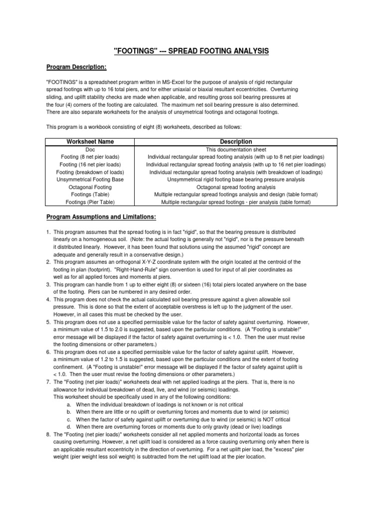 FOOTINGS | PDF | Column | Bending