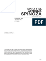 "Marx y El 'Aenigma Spinoza'" Por Nicolás González Varela