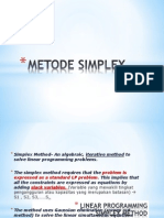 OPTIMAL SIMPLEX METODE