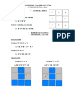 Algorithams For Cube Solutions