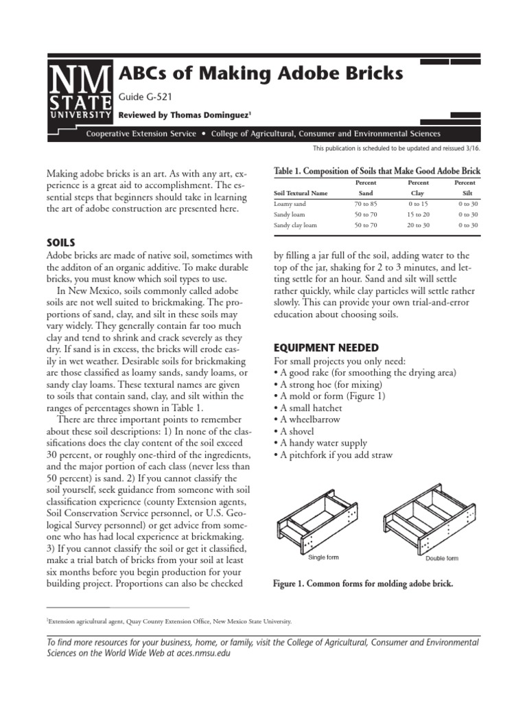 Making Adobe Bricks | PDF | Technology & Engineering
