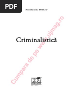 Criminalistica Nicoleta Elena Buzatu PDF