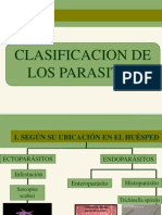Clasificación y factores de los parásitos humanos