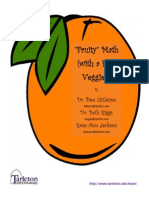 Fruity Math With A Few Veggies Handout