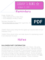 K Ms. Sickler's News K: Reminders